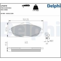 Set placute frana,frana disc DELPHI