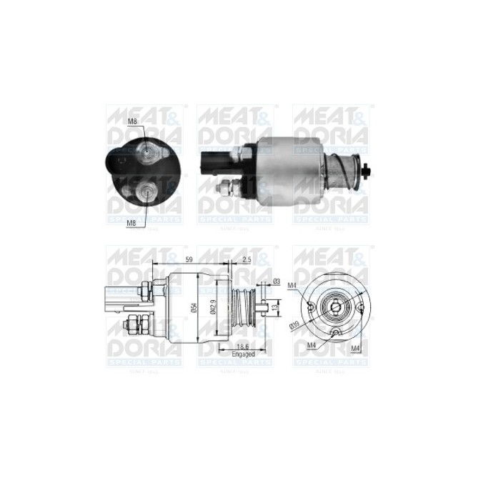 Solenoid, electromotor MEAT & DORIA