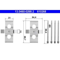 Set accesorii, placute frana ATE