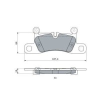 Set placute frana,frana disc BOSCH