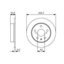 Disc frana BOSCH