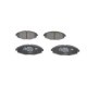 Set placute frana fata BOSCH pentru CHEVROLET CAMARO, LANOS, MATIZ, SPARK, SPARK/HATCHBACK, inaltime 48.1 mm, latime 127.0 mm, grosime 16.2 mm