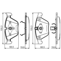 Set placute frana,frana disc BOSCH