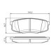 Set placute frana spate BOSCH pentru LEXUS LX, TOYOTA LAND CRUISER 200, SEQUOIA, TUNDRA 44.8mm x 116.4mm x 17.5mm