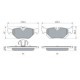 Set placute frana spate BOSCH pentru BMW 1 E81 E82 E87 E88 3 E90 E91 E92 E93 X1 E84 1.6-3.0 06.04-06.15 47.0mm 123.2mm 16.6mm