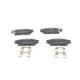 Set placute frana fata BOSCH pentru HONDA ACCORD II, HYUNDAI ACCENT, GETZ, LANTRA, PONY, SUBARU JUSTY 1.1-1.8, ECE-R90, 49mm x 127.5mm x 16mm