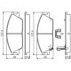 Set placute frana fata BOSCH pentru HONDA ACCORD II, HYUNDAI ACCENT, GETZ, LANTRA, PONY, SUBARU JUSTY 1.1-1.8, ECE-R90, 49mm x 127.5mm x 16mm