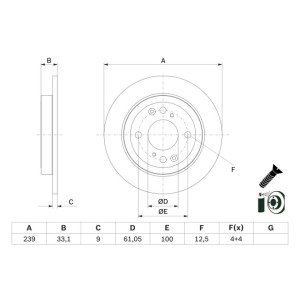 Disc frana BOSCH