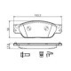 Set placute frana fata BOSCH pentru JAGUAR S-TYPE II 2.5-4.2 01.99-12.07, inaltime 58.0 mm, latime 163.3 mm, grosime 17.8 mm