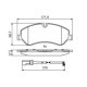 Set placute frana fata BOSCH pentru FORD TRANSIT CUSTOM V362, TRANSIT V363 2.0DH/2.2D 09.12, inaltime 68.8 mm, latime 171.8 mm, grosime 17.0 mm