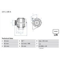 Alternator BOSCH