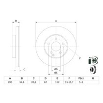 Disc frana BOSCH