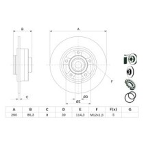 Disc frana BOSCH