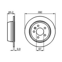 Disc frana BOSCH