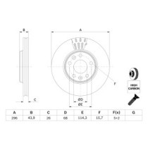 Disc frana BOSCH