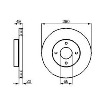 Disc frana BOSCH