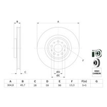 Disc frana BOSCH