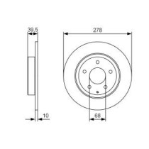 Disc frana BOSCH