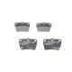 Set placute frana spate BOSCH pentru CHERY TIGGO, TOYOTA RAV 4 I, RAV 4 II 1.6-2.4, dimensiuni 54.2 mm x 78.6 mm x 13.9 mm