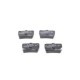 Set placute frana spate BOSCH pentru CHERY TIGGO, TOYOTA RAV 4 I, RAV 4 II 1.6-2.4, dimensiuni 54.2 mm x 78.6 mm x 13.9 mm