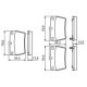 Set placute frana spate BOSCH pentru CHERY TIGGO, TOYOTA RAV 4 I, RAV 4 II 1.6-2.4, dimensiuni 54.2 mm x 78.6 mm x 13.9 mm