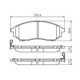 Set placute frana fata BOSCH pentru INFINITI EX, FX, G, M, M45, Q60, Q70, QX50 I; NISSAN 370Z, MURANO I, II, NAVARA, PATHFINDER III, QASHQAI I