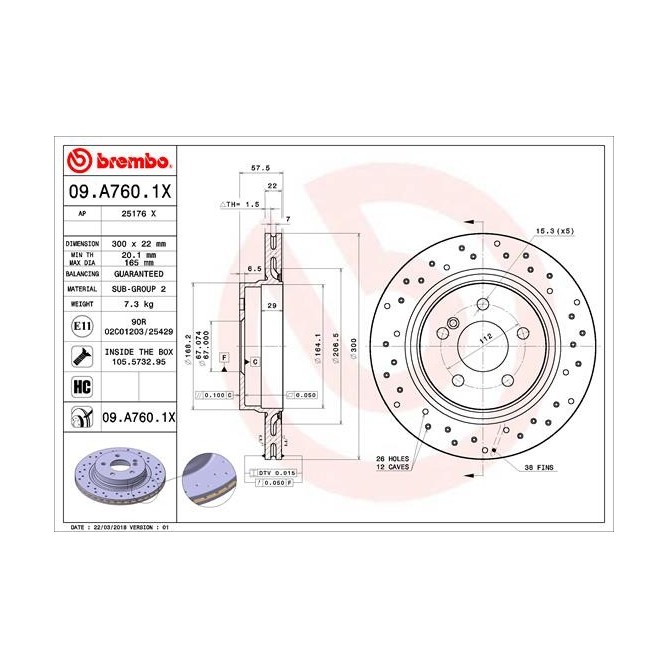 Disc frana BREMBO