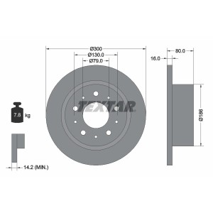 Disc frana TEXTAR