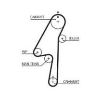 Set curea de distributie GATES