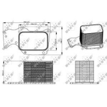 Radiator ulei, ulei motor NRF