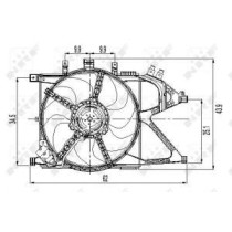 Ventilator, radiator NRF