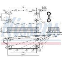 Radiator ulei, ulei motor NISSENS