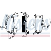 Radiator racire ulei, cutie de viteze automata NISSENS
