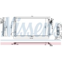 Condensator, climatizare NISSENS