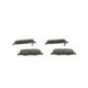 Set placute frana spate BOSCH DODGE NITRO JEEP CHEROKEE COMPASS WRANGLER III 2.4-4.0 45.4mm 116.7mm 16.7mm ECE-R90