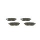 Set placute frana spate BOSCH DODGE NITRO JEEP CHEROKEE COMPASS WRANGLER III 2.4-4.0 45.4mm 116.7mm 16.7mm ECE-R90