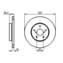 Disc frana BOSCH