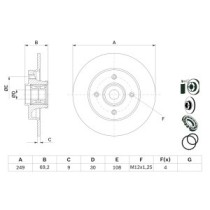 Disc frana BOSCH