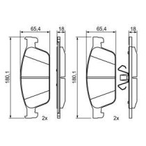 Set placute frana,frana disc BOSCH