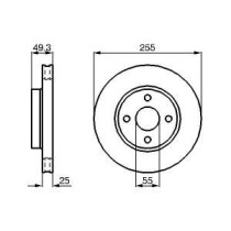 Disc frana BOSCH