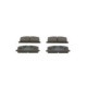 Set placute frana fata BOSCH pentru TOYOTA CAMRY, CARINA IV, CARINA V, CELICA, COROLLA, COROLLA FX, CORONA, MR2 I, PASEO, RAUM, SPRINTER CARIB, STARLET, TERCEL 1.0-2.0D 03.79-04.03