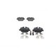 Set placute frana spate BOSCH pentru BMW 1 (E81), 1 (E87), 3 (E90), 3 (E92) 1.6/2.0/2.0D 06.04-06.13 cu instructiuni de montare