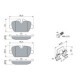 Set placute frana spate BOSCH pentru BMW 1 (E81), 1 (E87), 3 (E90), 3 (E92) 1.6/2.0/2.0D 06.04-06.13 cu instructiuni de montare