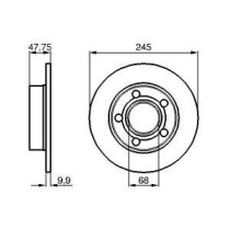 Disc frana BOSCH