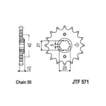 Pinion lant JT ZĘBATKI