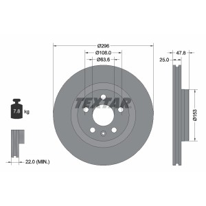 Disc frana TEXTAR