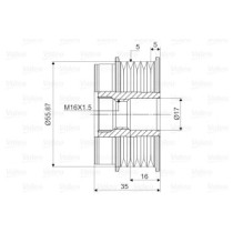 Fulie, alternator VALEO