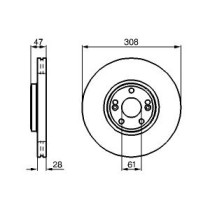 Disc frana BOSCH