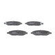 Set placute frana fata BOSCH pentru NISSAN CUBE, MICRA III, NOTE, TIIDA 1.0-1.8, dimensiuni 48.8 mm x 144.6 mm x 15.1 mm