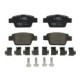 Set placute frana spate BOSCH pentru ALFA ROMEO MITO, CITROEN C1, FIAT BRAVO II, MULTIPLA, STILO, PEUGEOT 107, dimensiuni 42.8 mm x 94.8 mm x 16.3 mm